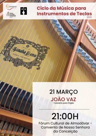 Ciclo da Música para Teclas 2026 – João Vaz, concerto para Órgão