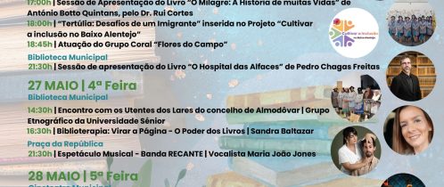 VI Feira do Livro de Almodôvar promove semana dedicada à literatura, cultura e comunidade