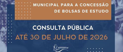 Município coloca em Consulta Pública o novo Projeto de Regulamento para a Concessão de Bolsas de Estudo