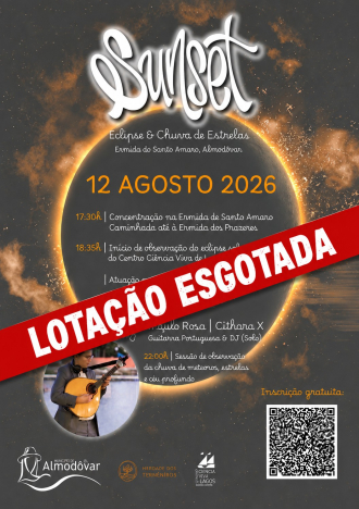 Sunset na Ermida de Santo Amaro – Observação de Eclipse Solar e Chuva de Meteoros