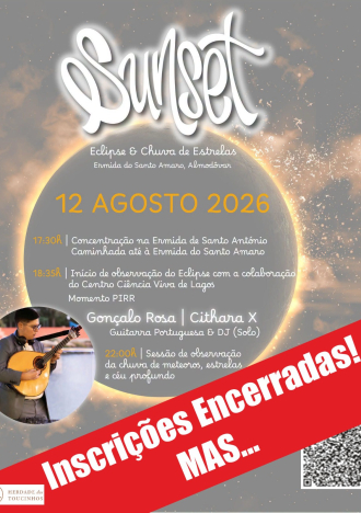 Sunset na Ermida de Santo Amaro – Observação de Eclipse Solar e Chuva de Meteoros
