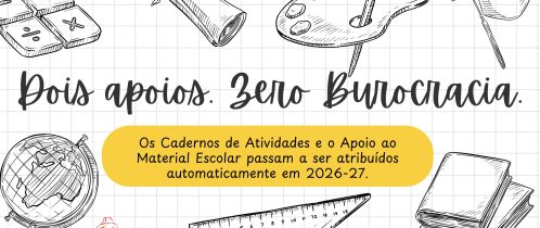 Município simplifica acesso aos apoios escolares: deixa de ser necessária candidatura para beneficiar de dois apoios à Educação