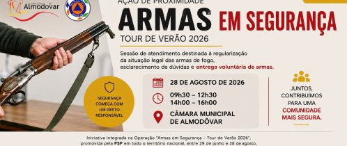 PSP promove ação “Armas em Segurança” em Almodôvar