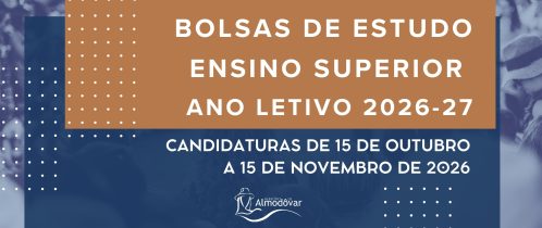 Candidaturas a bolsas de estudo para o ensino superior abertas de 15 de outubro a 15 de novembro de 2026