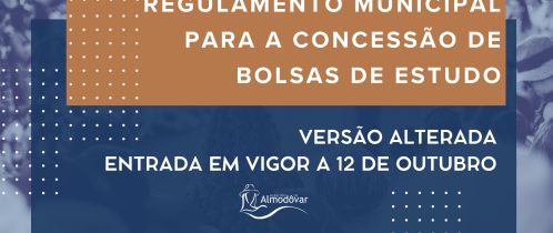 Novo Regulamento Municipal para a Concessão de Bolsas de Estudo entra em vigor